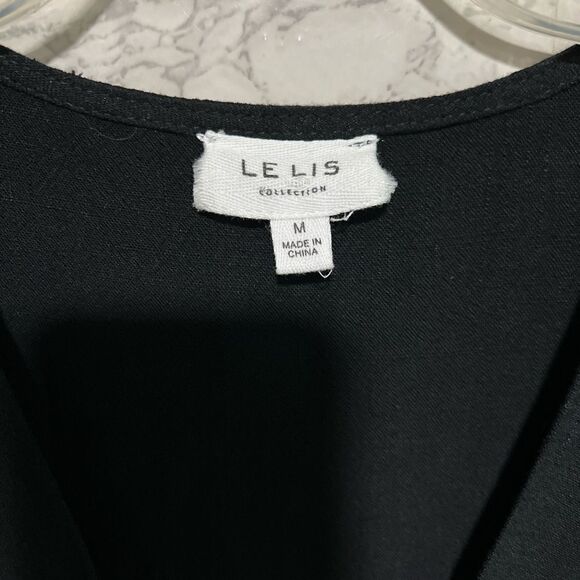 Le Lis Black Tie Front Side Slits Dress - Picture 5 of 6